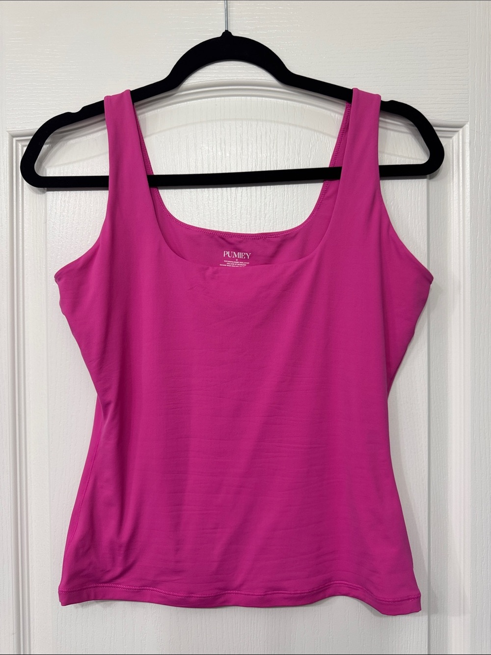 Fuchsia Scoop Neck Tank Top - Women's